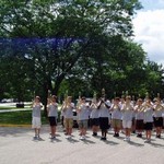 Marching Band at attention